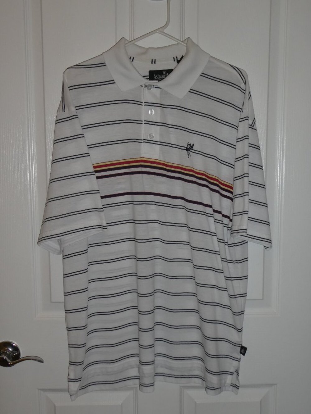 Ashworth Weather Systems Moisture Wicking Polo Golf Shirt Large